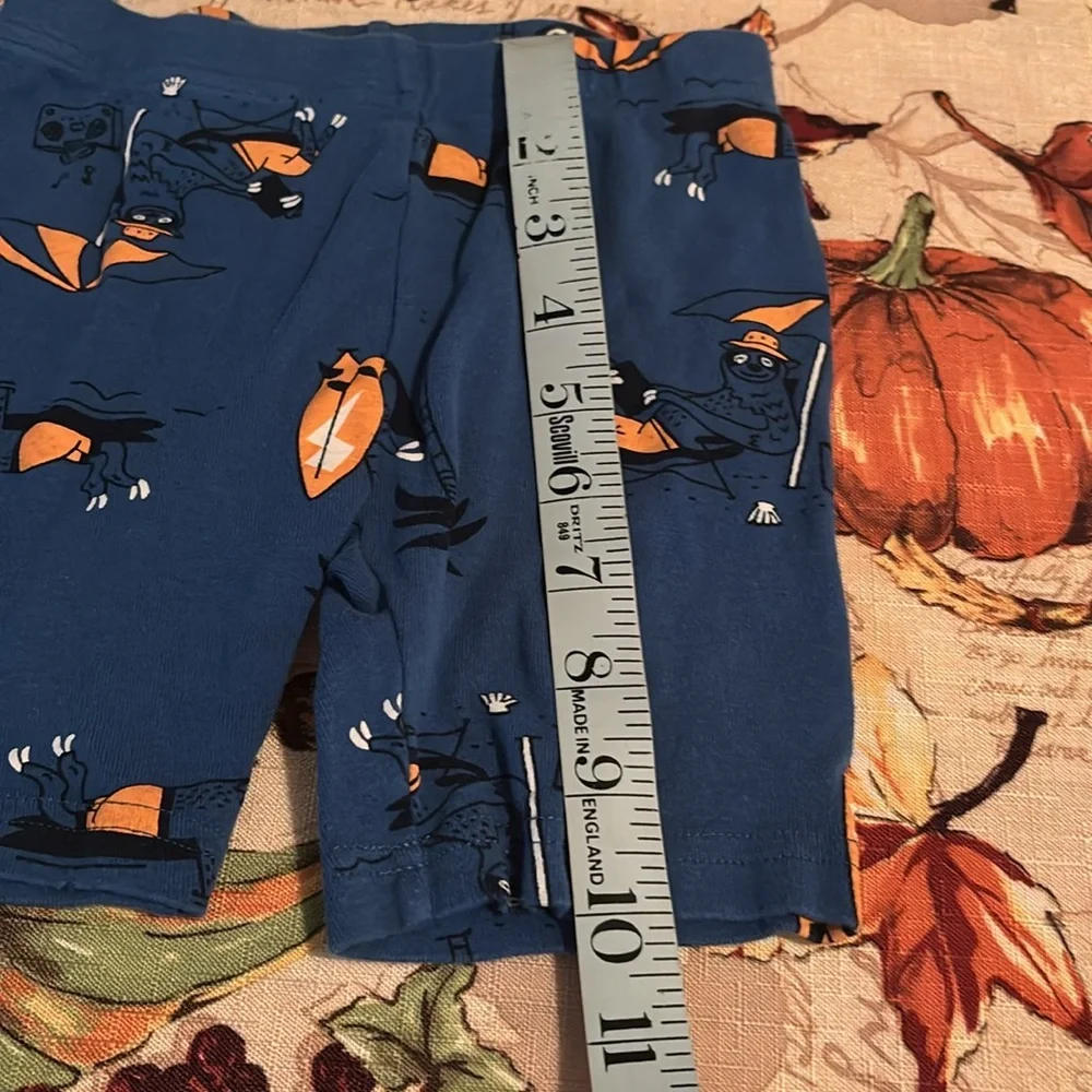 Carter's Blue Pajama‎ Shorts with Orange Accents